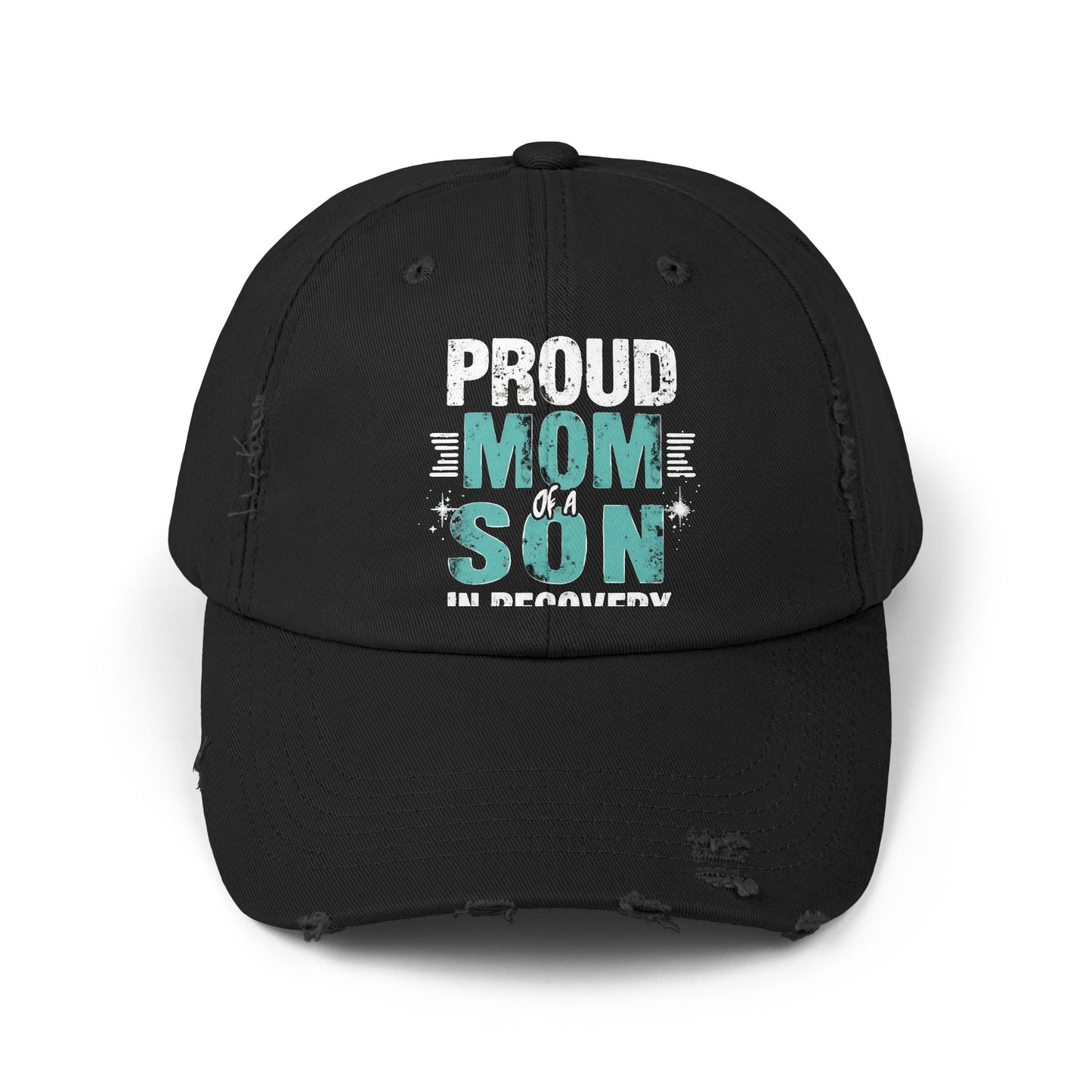 Proud Mom of a Son in Recovery Inspirational Quote Cap