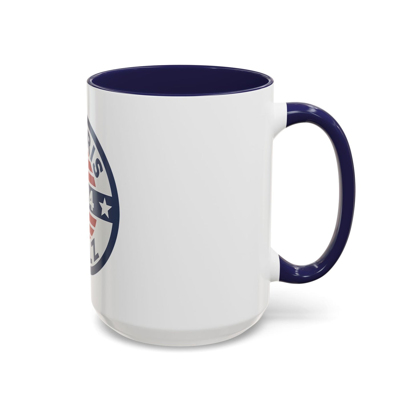 Harris Walz 2024 Election Retro Accent Coffee Mug (11, 15oz)