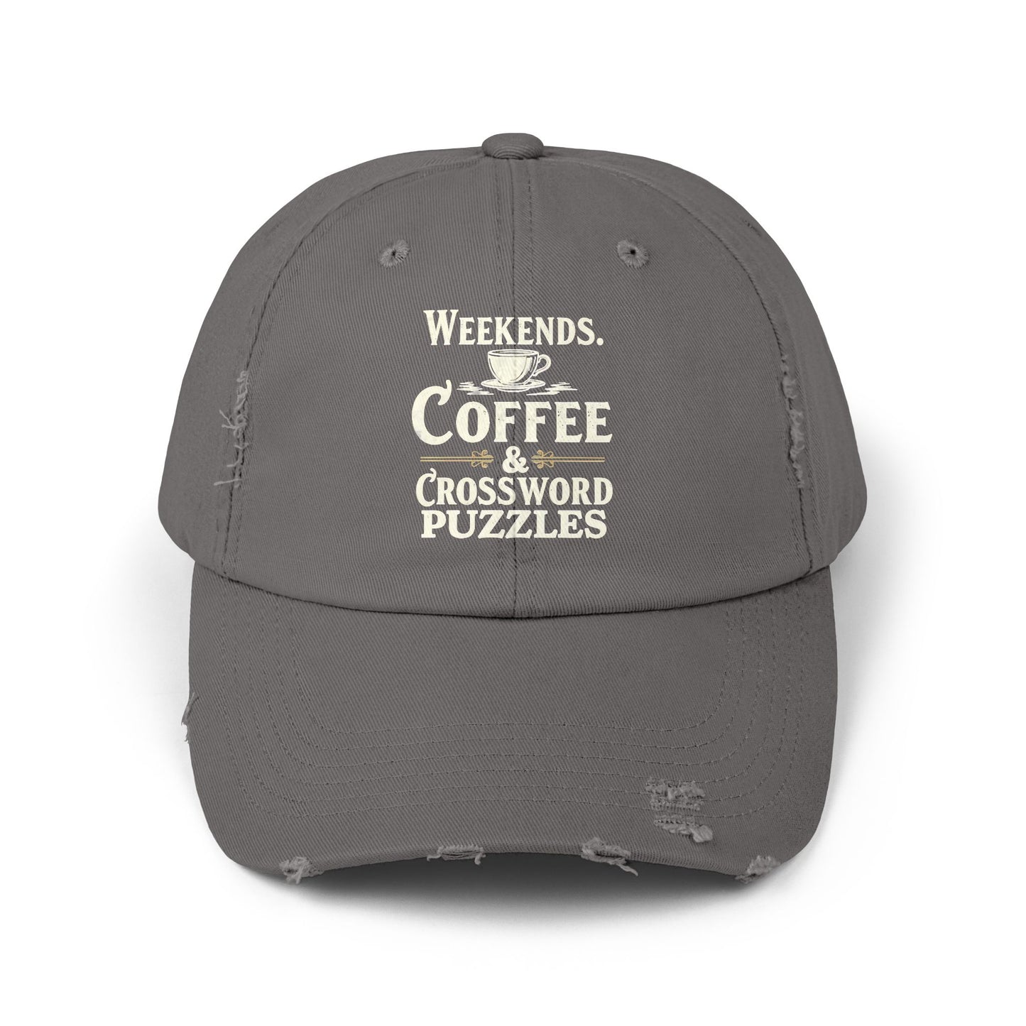 Weekends Coffee And Crossword Puzzles Enthusiast Cap