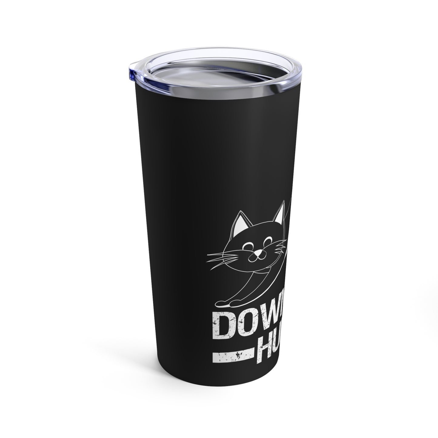 Downward Human Yoga Cat Pose Illustration for Cat Lovers and Yoga Enthusiasts Tumbler