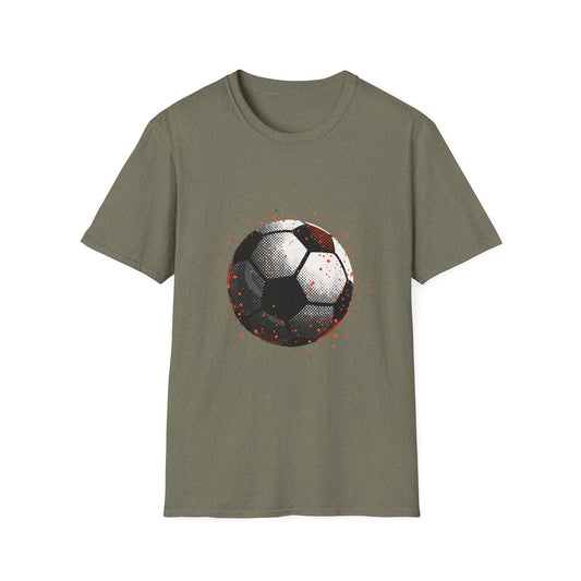 Dynamic Soccer Ball Splash Artwork for Sports Enthusiasts and Soccer Fans T-Shirt