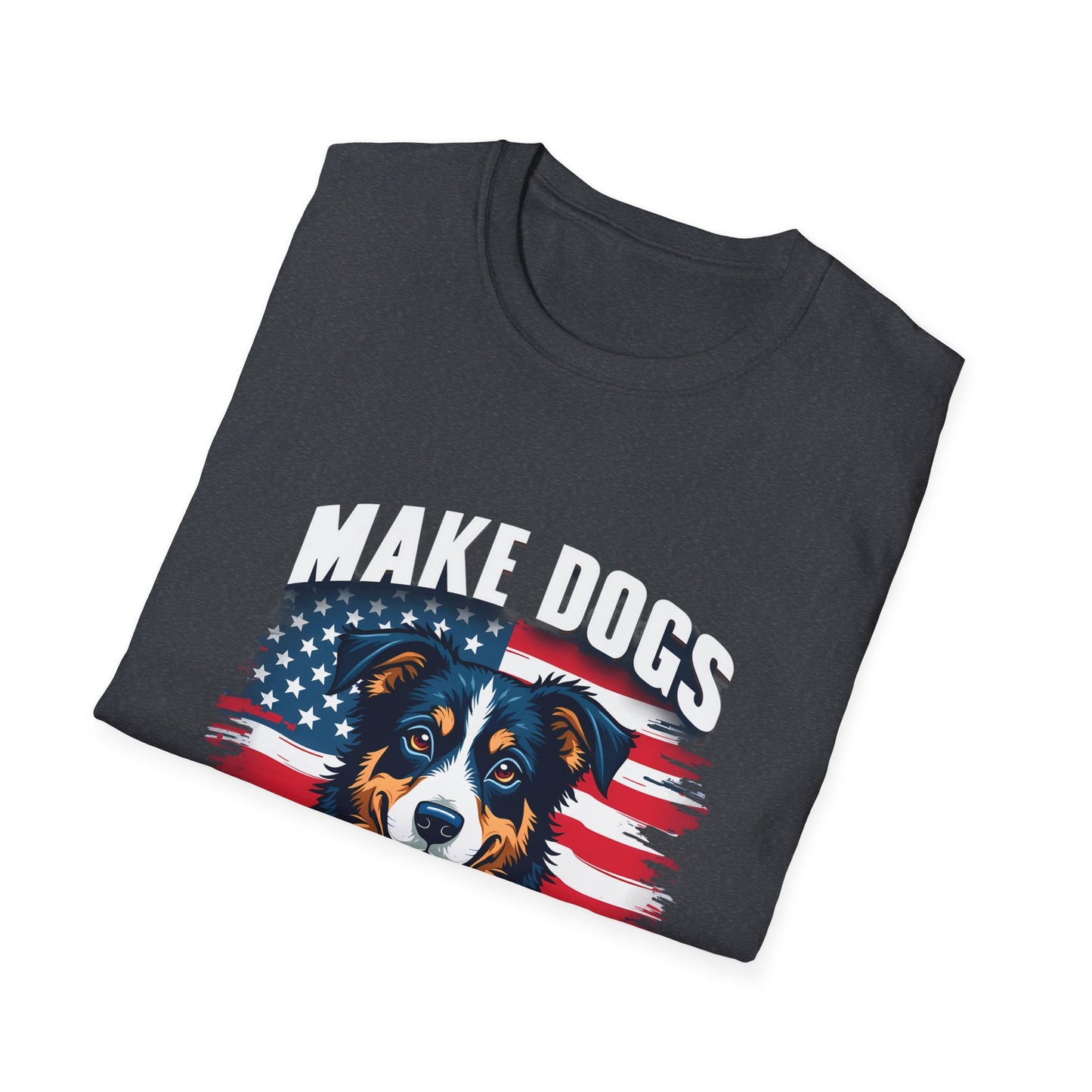 Make Dogs Safe Again 2024 American Flag Dog T-Shirt