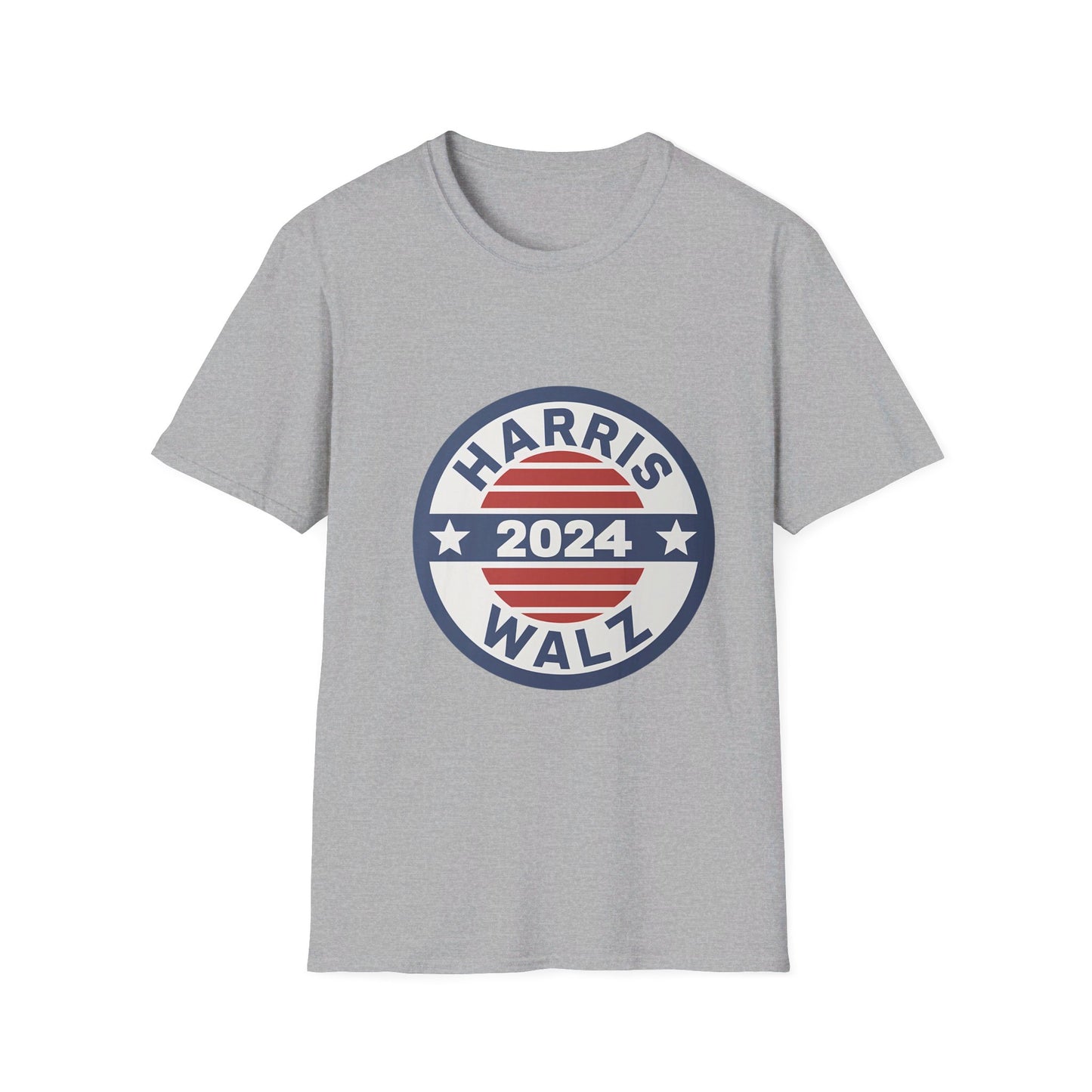 Harris Walz 2024 Retro Circular Election T-Shirt