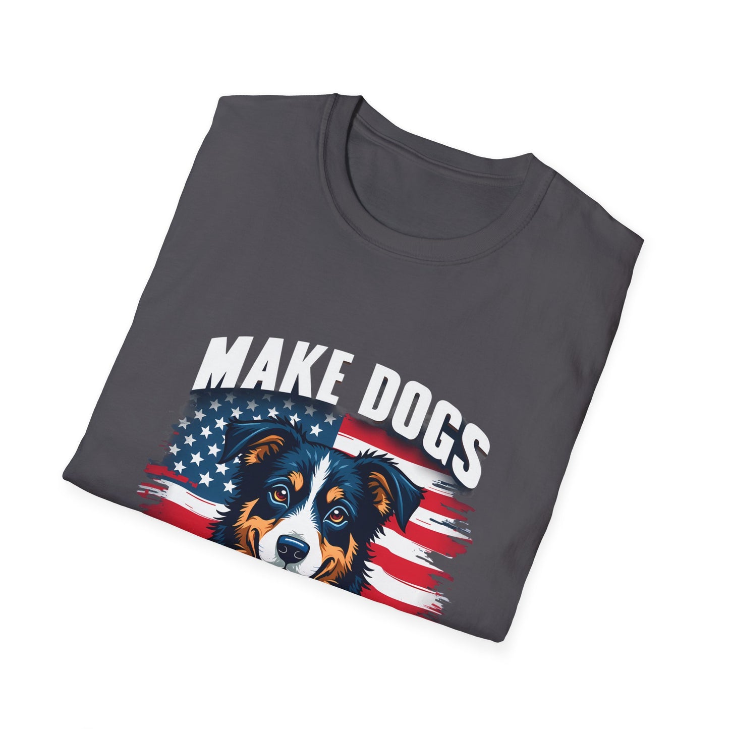 Make Dogs Safe Again 2024 American Flag Dog T-Shirt