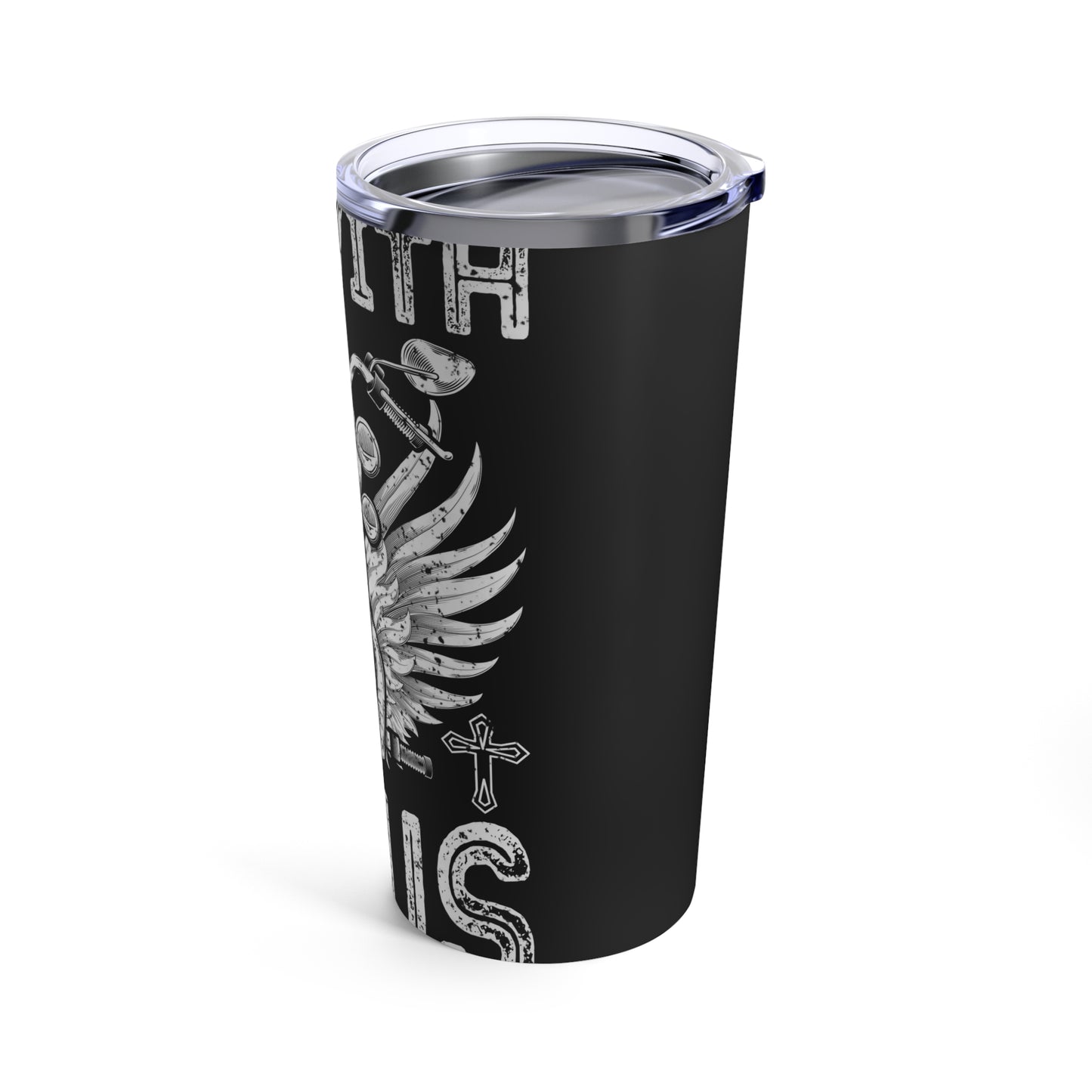 Ride with Jesus Motorcycle Faith Tumbler