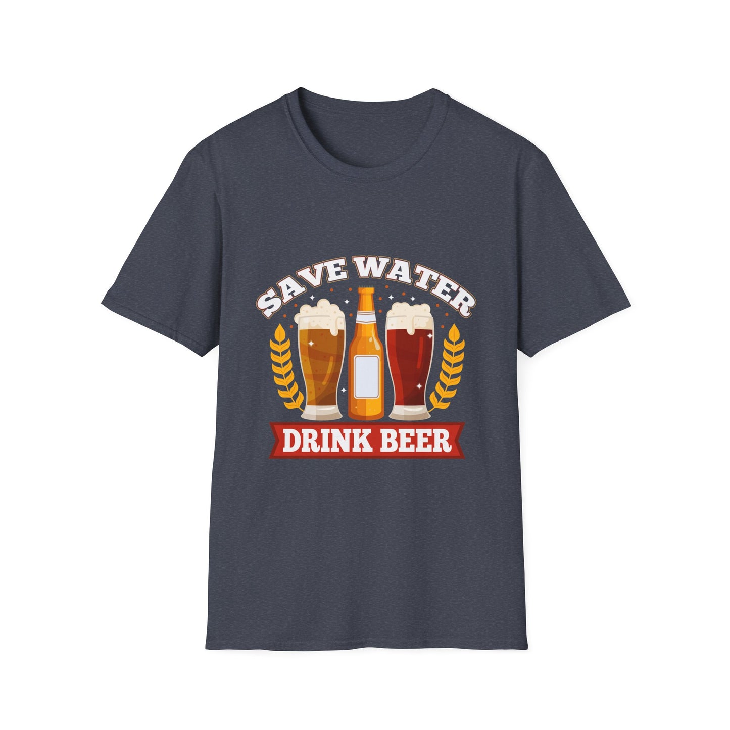 Save Water Drink Beer Funny Retro Style Beer Lovers T-Shirt