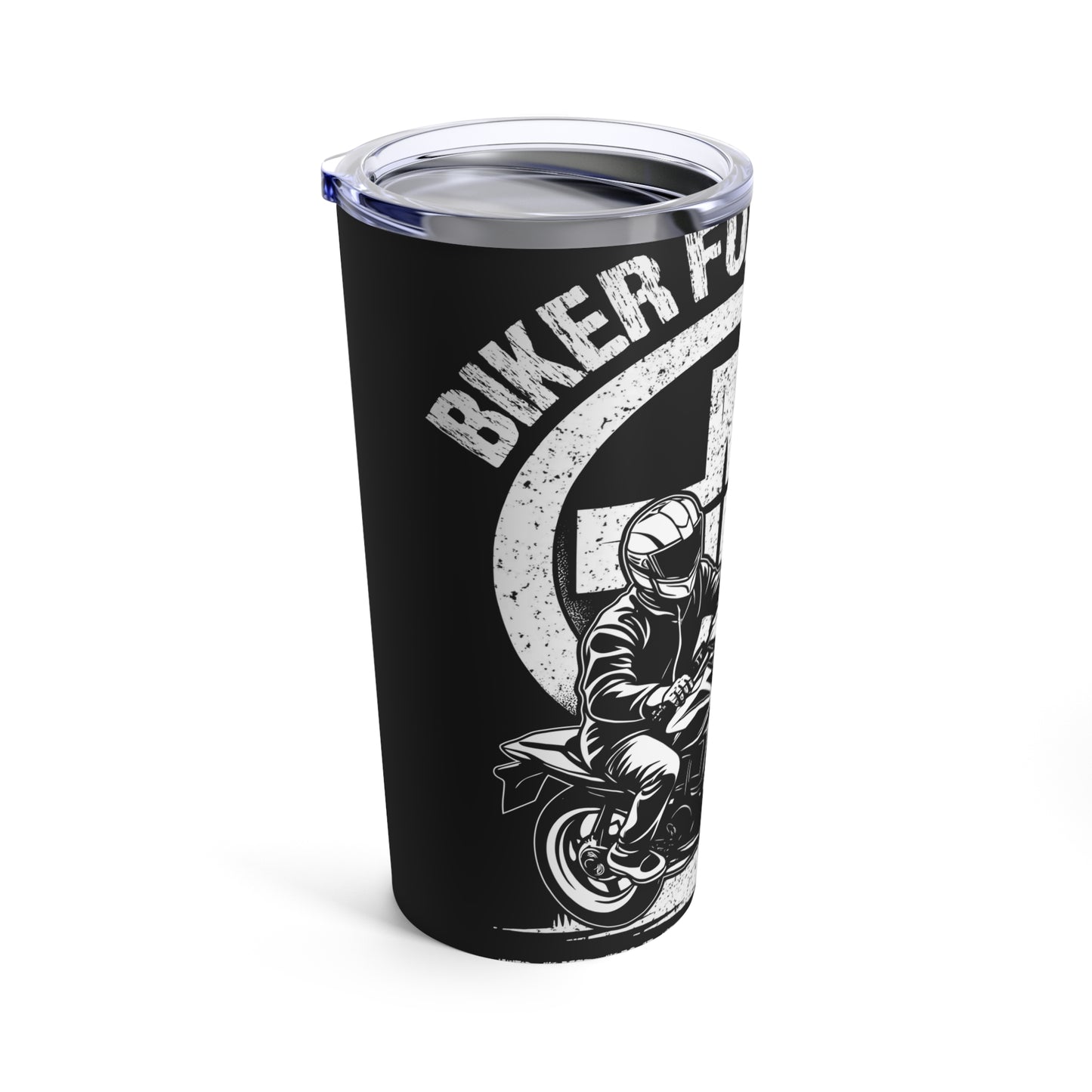 Biker for Christ Riding by Faith Motorcycle Cross Tumbler