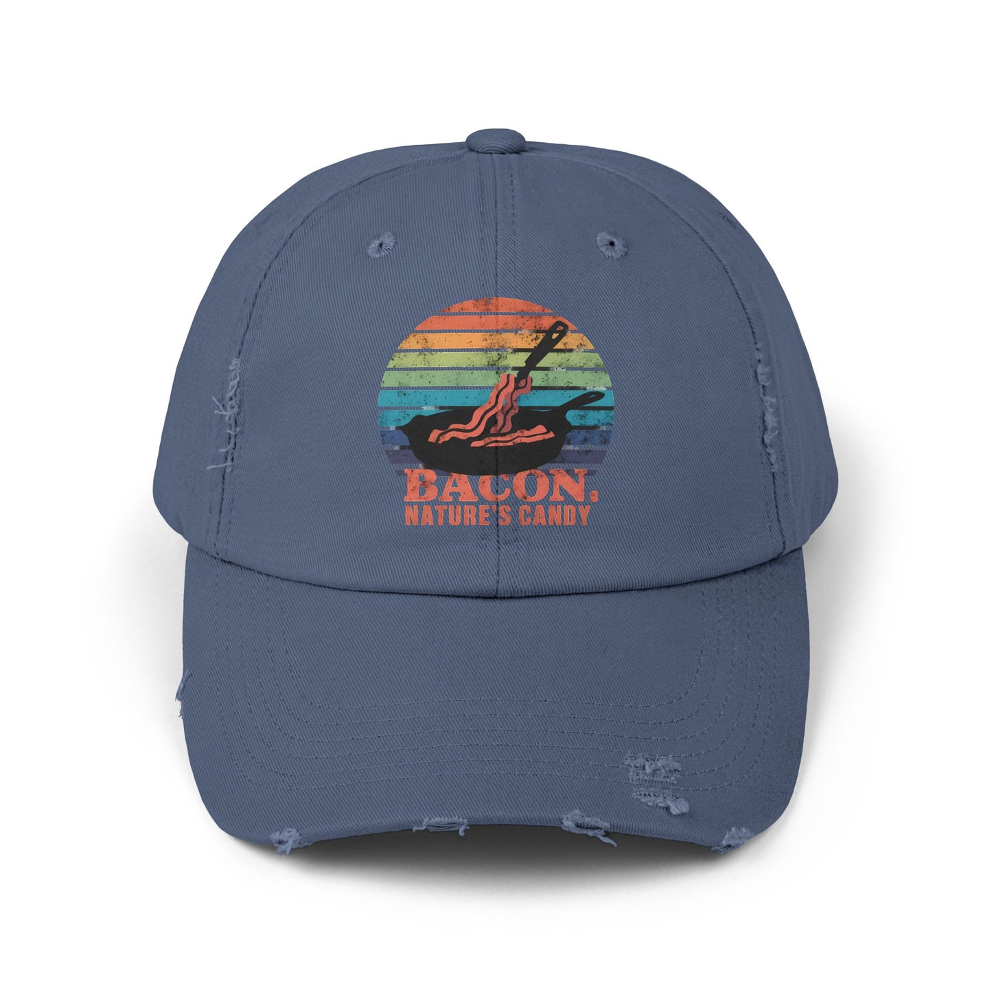 Bacon Nature's Candy Retro Style Humor Cap