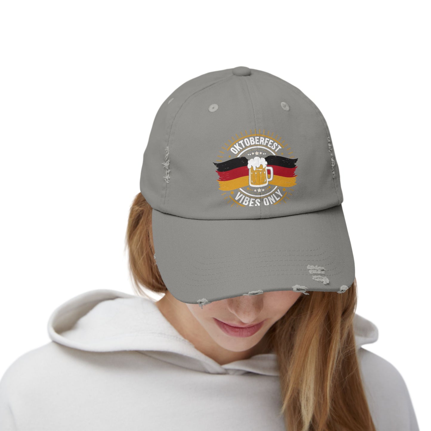 Oktoberfest Vibes Only Beer Mug and German Flag Cap