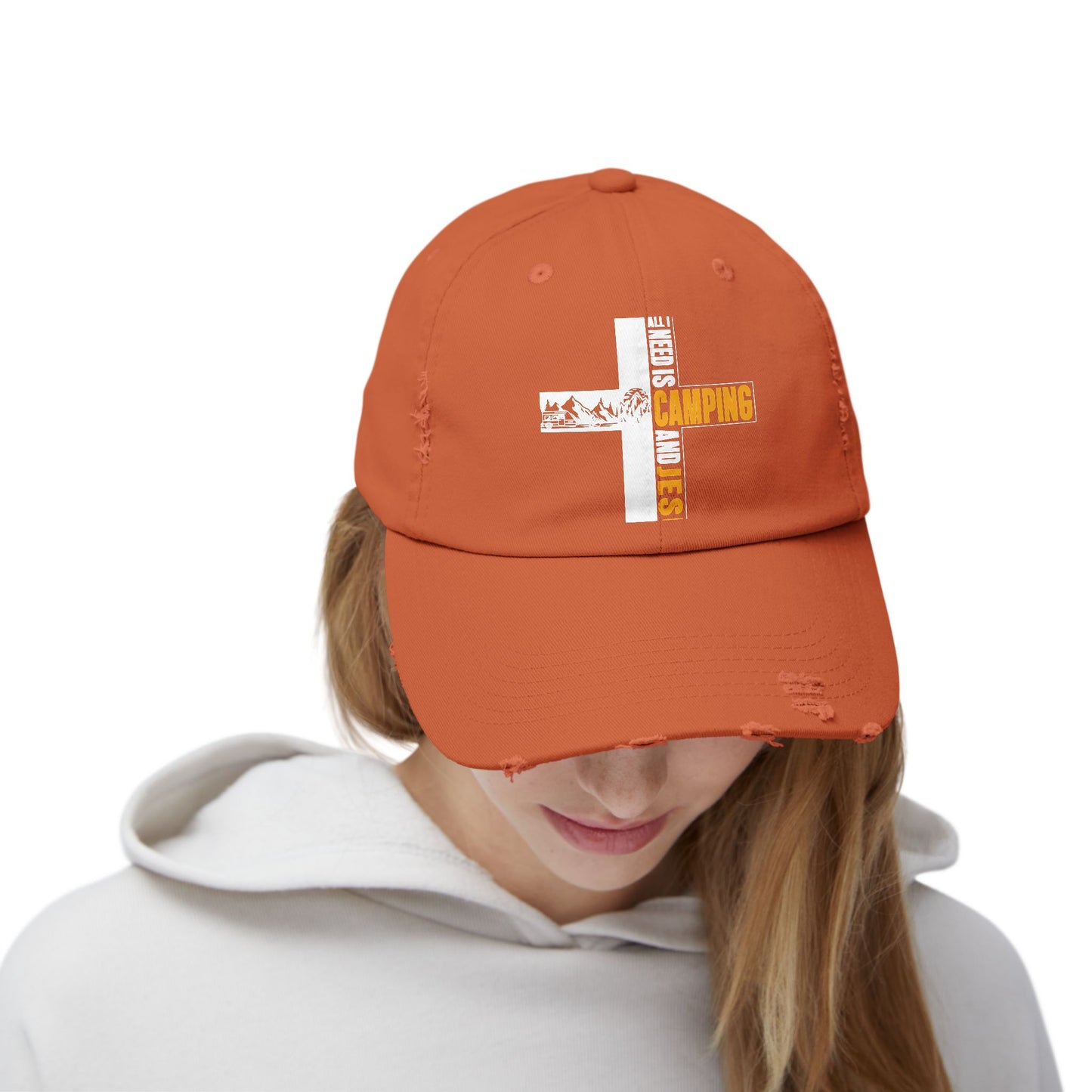 All I Need Is Camping And Jesus Inspirational Faith Cap