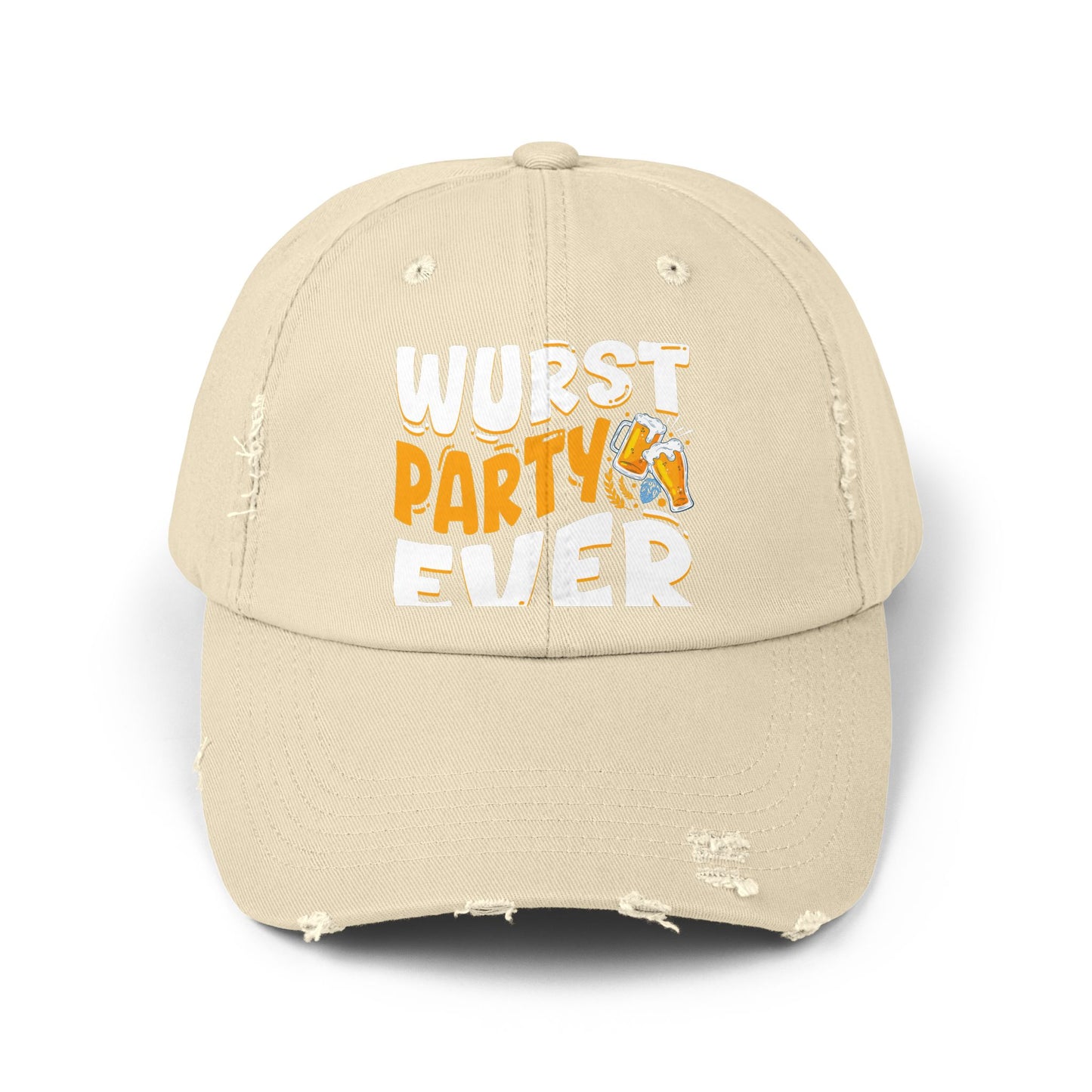 Wurst Party Ever with Beer Mugs and Sausages Cap