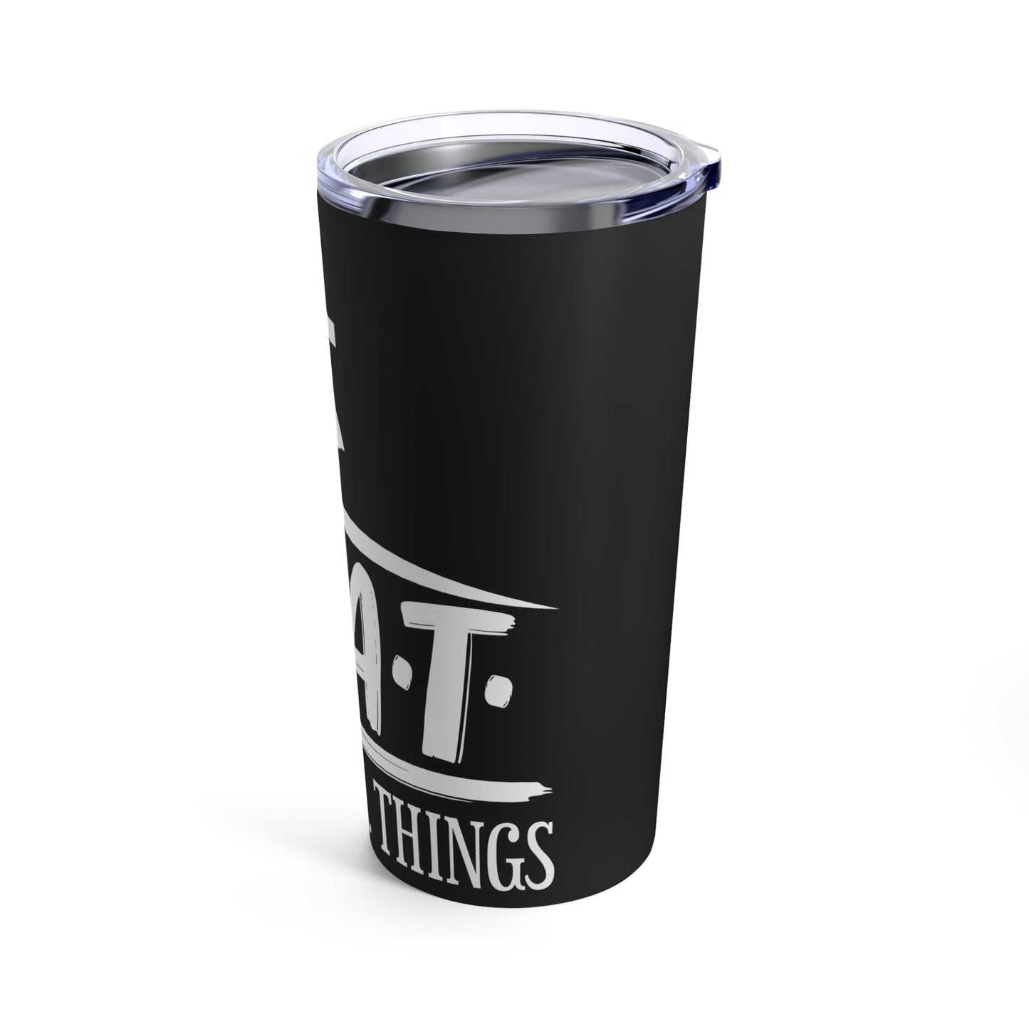 God Over All Things Faithful Expression with Cross Symbol Tumbler