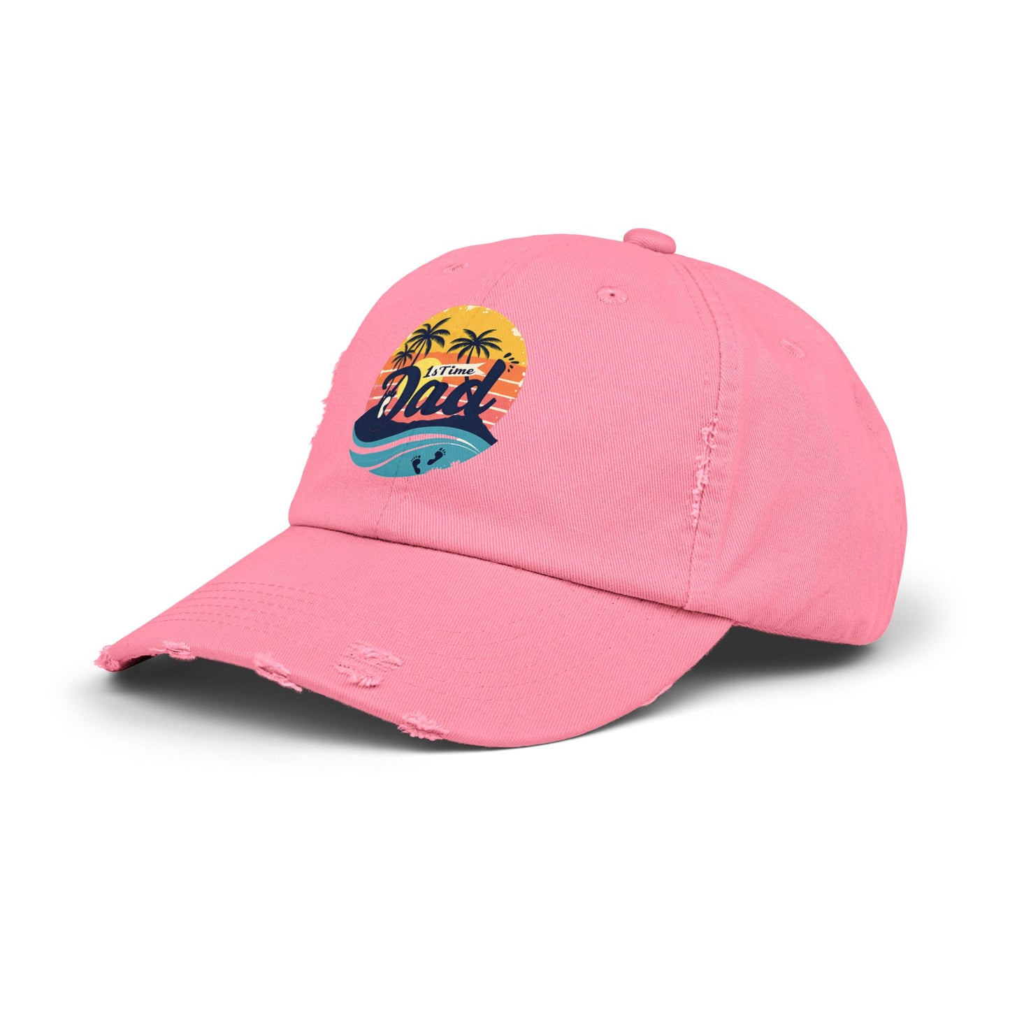 1st Time Dad Sunset Beach Vibes Cap