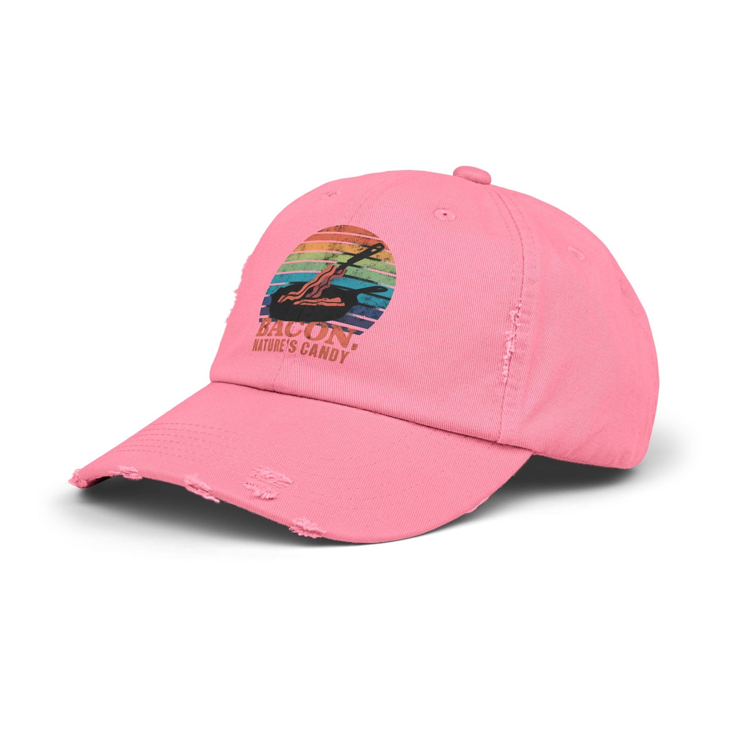 Bacon Nature's Candy Retro Style Humor Cap