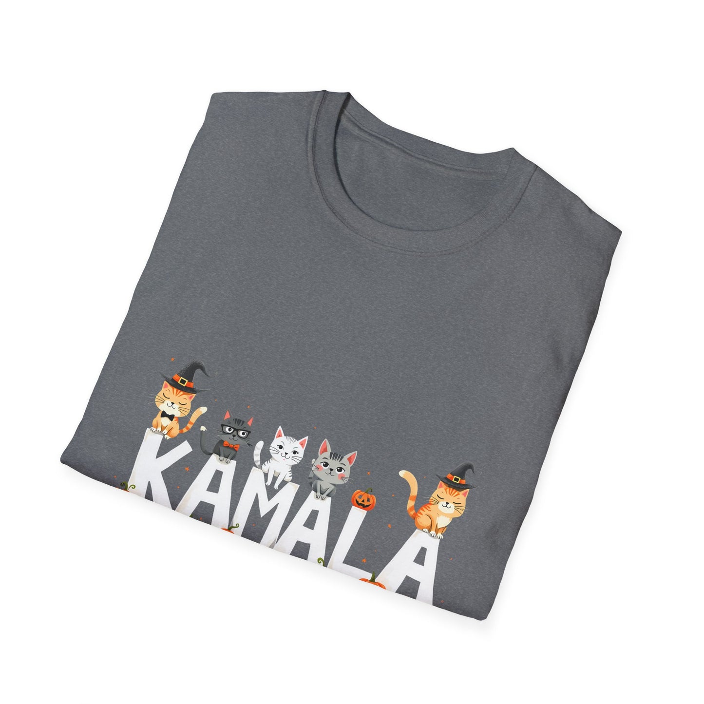 Kamala Halloween Cats With Pumpkins T-Shirt