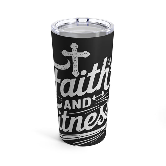 Faith And Fitness Motivational Design for Spiritual Athletes Tumbler