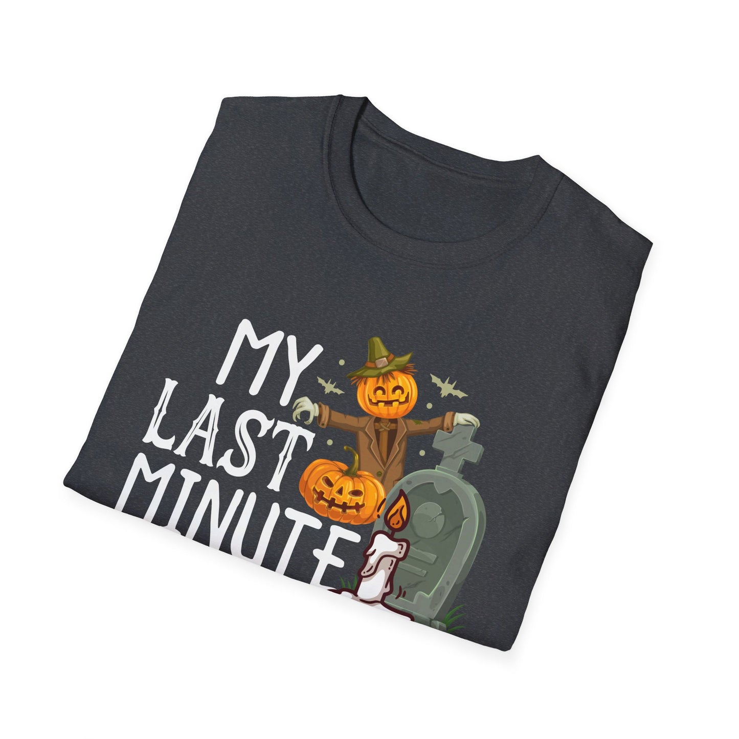 My Last Minute Halloween Costume - Fun Pumpkin and Tombstone Design T-Shirt