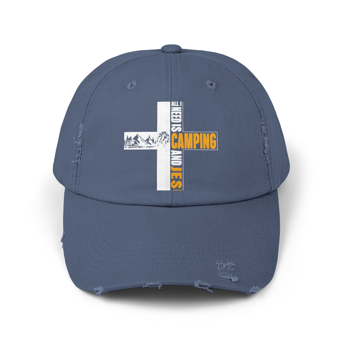 All I Need Is Camping And Jesus Inspirational Faith Cap