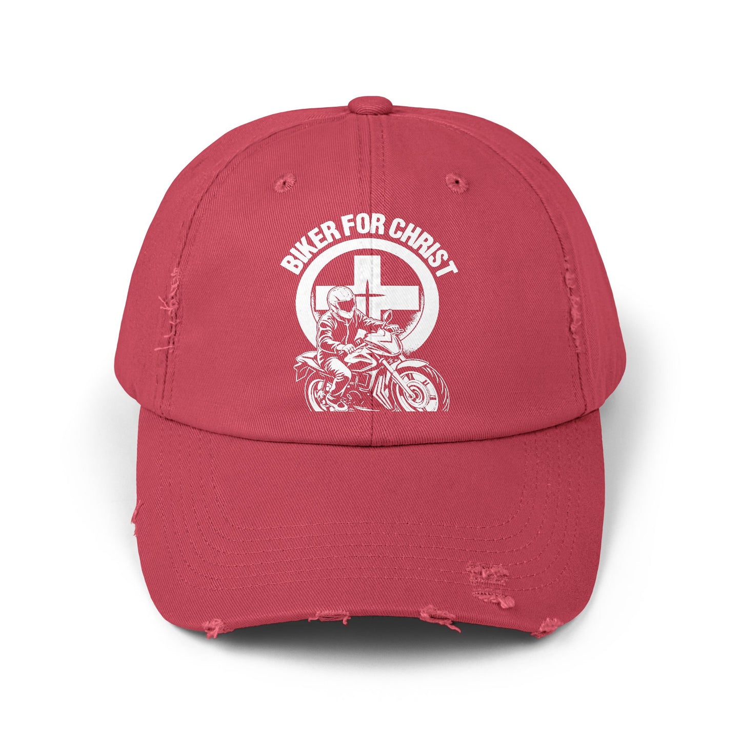 Biker for Christ Riding by Faith Motorcycle Cross Cap