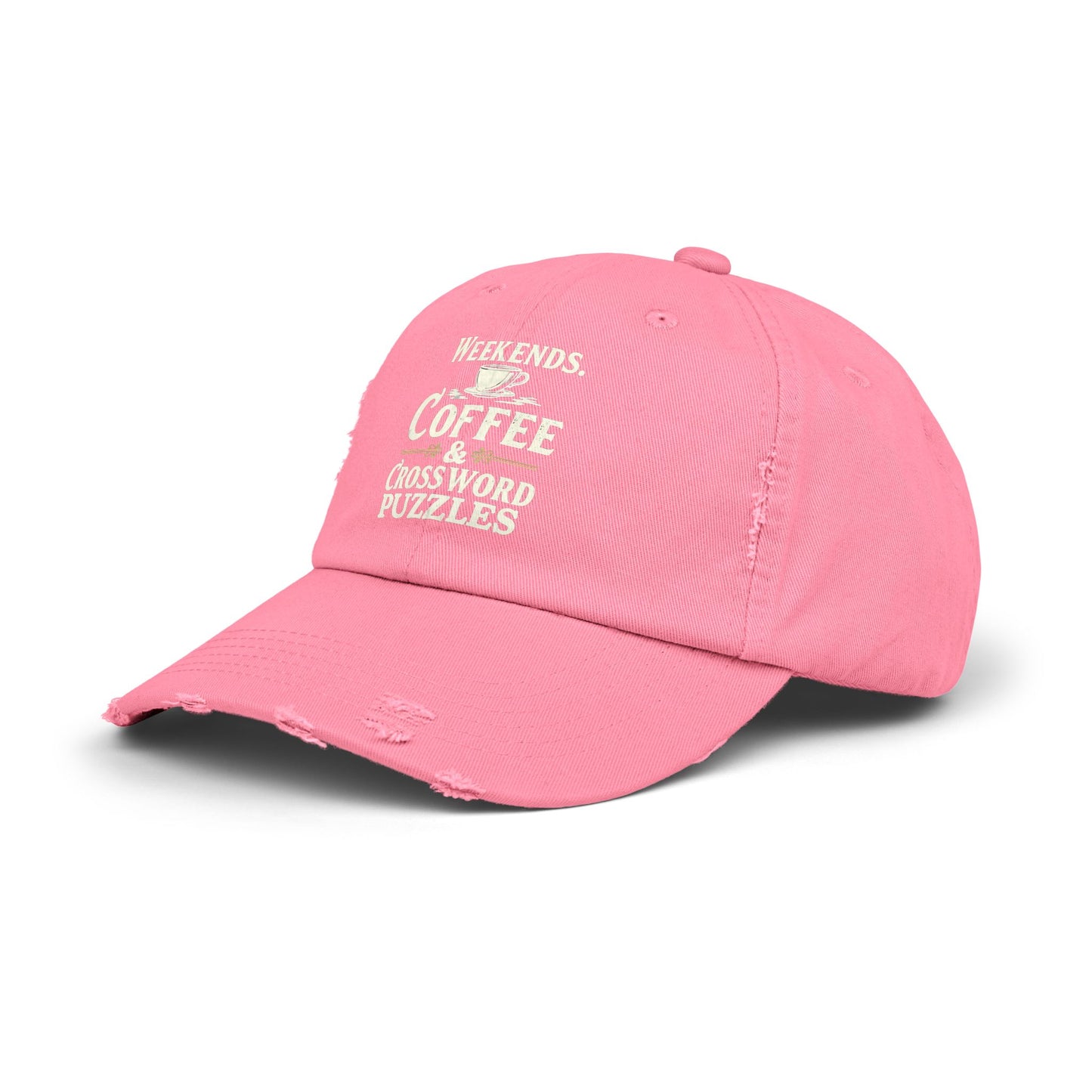 Weekends Coffee And Crossword Puzzles Enthusiast Cap