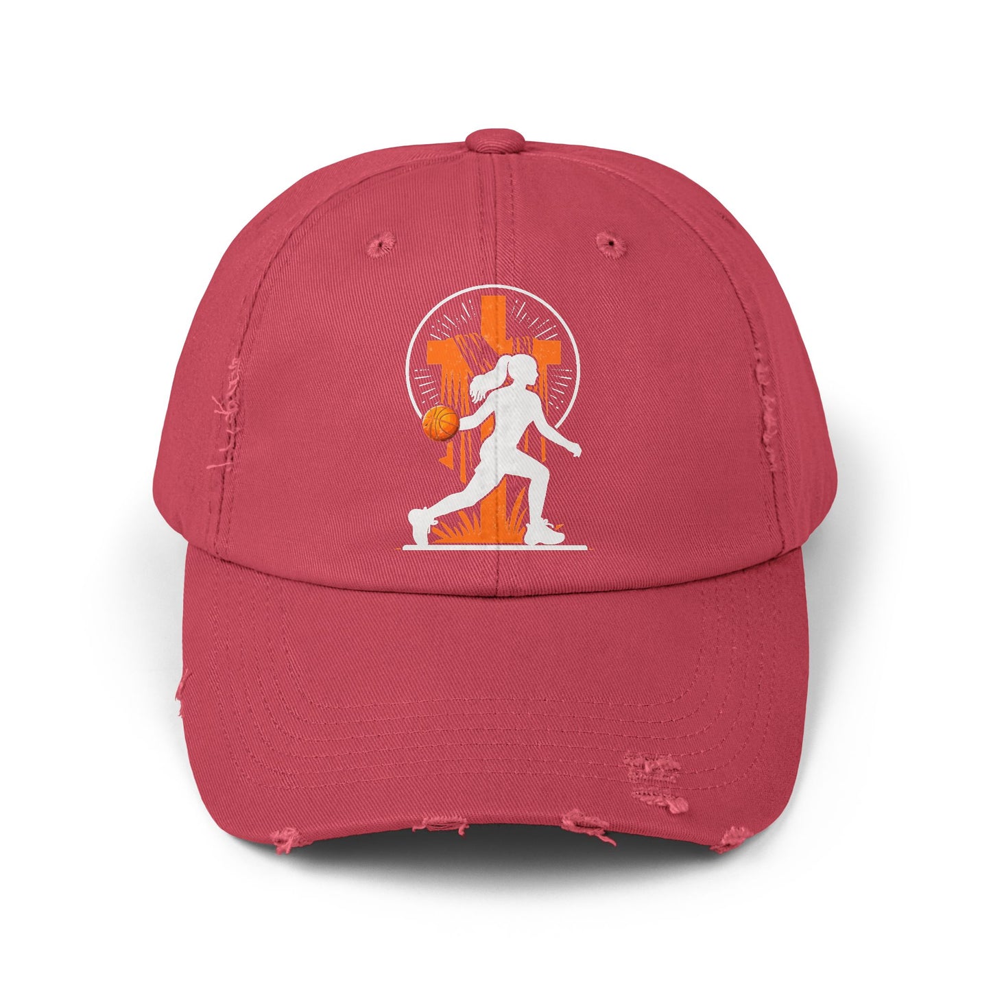 This Girl Runs on Jesus and Basketball Faith Sports Cap