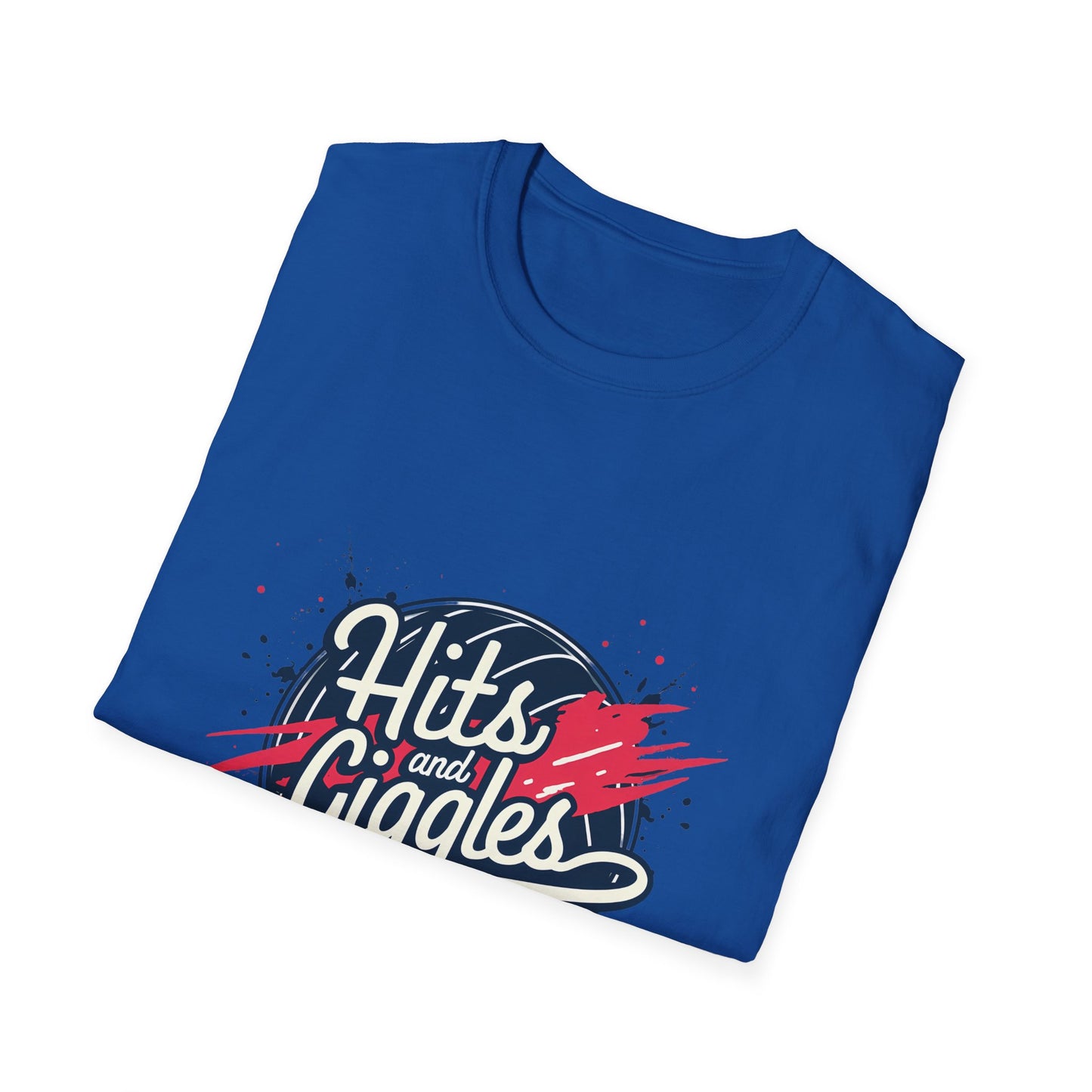 Hits And Giggles Volleyball Fun Design T-Shirt